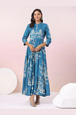 JISORA Women Printed Fit And Flare Dress