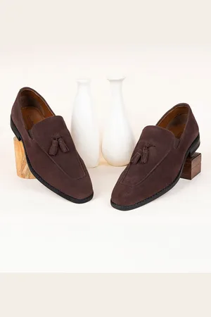 LOUIS STITCH Men Suede Tassels Loafers