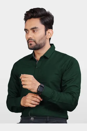 Metronaut Men India Slim Spread Collar Solid Slim Fit Casual Shirt