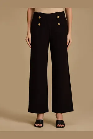 Kazo Women Relaxed Flared Trouser