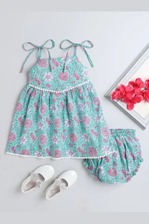 BAESD Girls Floral Printed Pure Cotton Top with Shorts