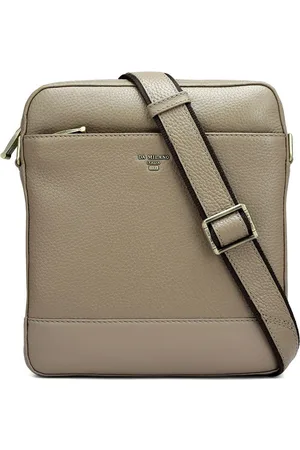 Da Milano Men Textured Messenger Bag
