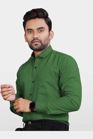 Metronaut Men India Slim Spread Collar Solid Slim Fit Formal Shirt