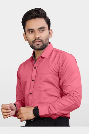 Metronaut Men India Slim Spread Collar Solid Slim Fit Formal Shirt