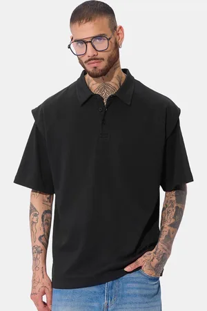 The Souled Store Men Polo Collar T-shirt
