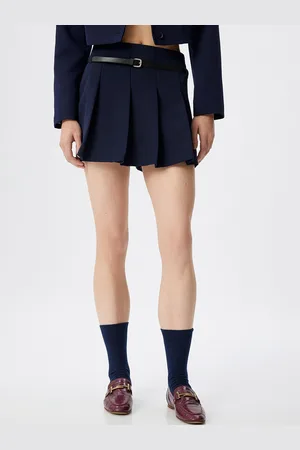 Koton Women Pleated Mini Skorts
