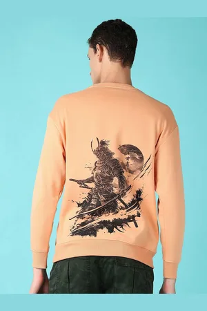 V-Mart Men Printed Round Neck Long Sleeves Pullover Sweatshirt