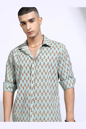 Highlander Men Mandarian Collar Full Sleeve Shirt