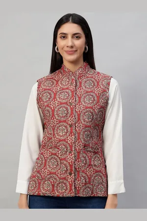 HANDICRAFT PALACE Women Printed Reversible Quilted Jacket