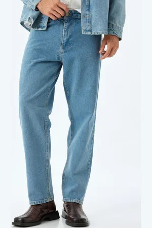 Koton Men Straight Fit Mid-Rise Jeans