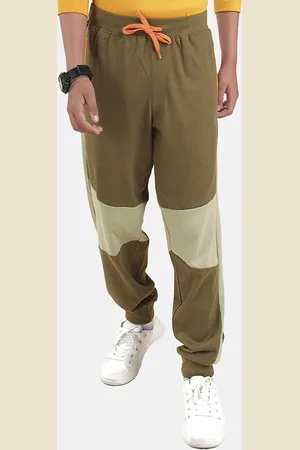 KiddoPanti Boys Pure Cotton Mid Rise Joggers