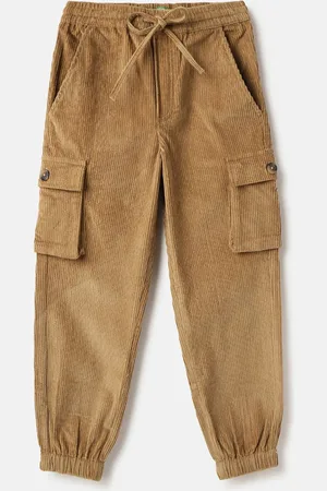 Benetton Boys Pure Cotton Mid-Rise Trousers