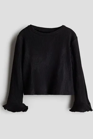 H&M Girls Flare-Sleeve Jersey Top