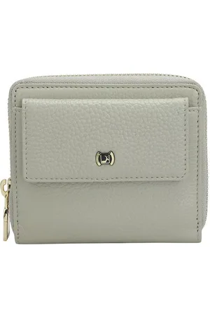 Da Milano Women Textured Leather Zip Around Wallet