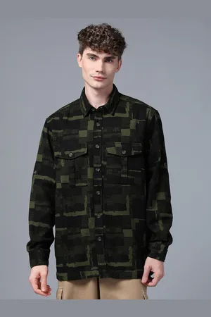 DON VINO Men Comfort Spread Collar Abstract Printed Cotton Slim Fit Casual Shirt