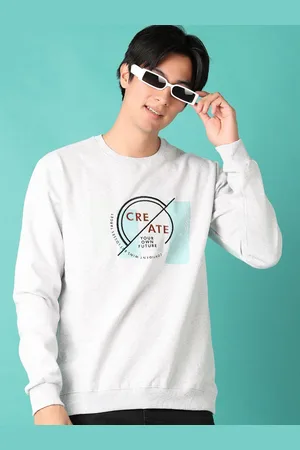 V-Mart Men Typography Printed Casual Pullover Sweatshirt