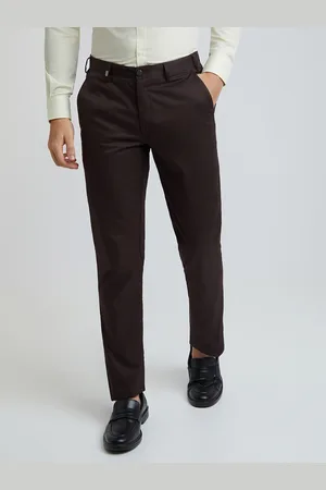 Park Avenue Men Black Slim Fit Chinos Formal Trouser