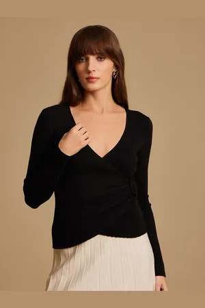 Kazo Women V-Neck Wrap Top