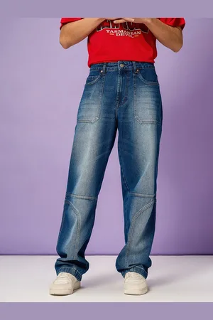 FREAKINS Men Cotton Mid-Rise Light Fade Jeans
