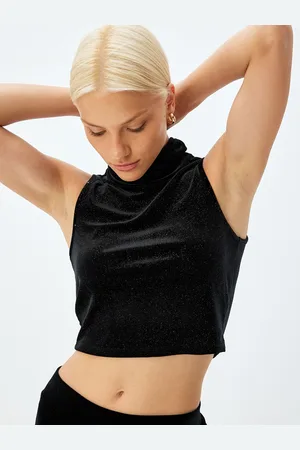 Koton Women Cowl Neck Sleeveless Top