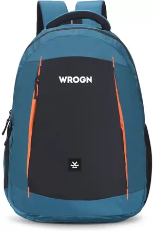 WROGN Unisex Colourblocked Backpack with Earphone Gate