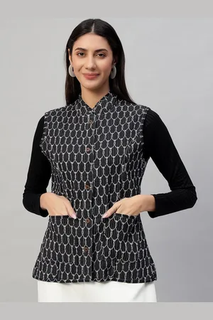 HANDICRAFT PALACE Women Geometric Reversible Longline Quilted Jacket