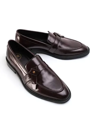 MONKSTORY Men Belted Slip On Formal Shoes