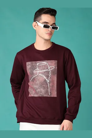 V-Mart Men Cotton Long Sleeves Printed Pullover Sweatshirt