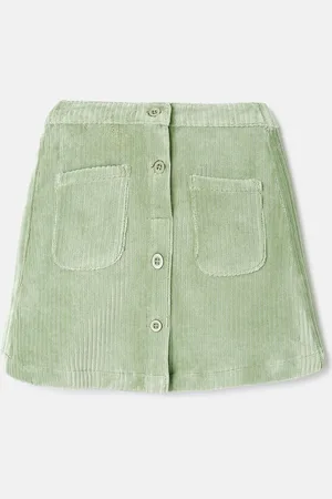 Benetton Girls Self Design A-Line Mini Skirt