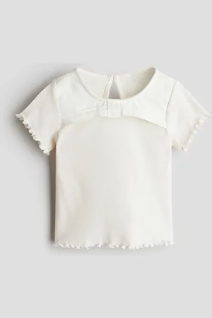 H&M Girls Bow-Detail Top