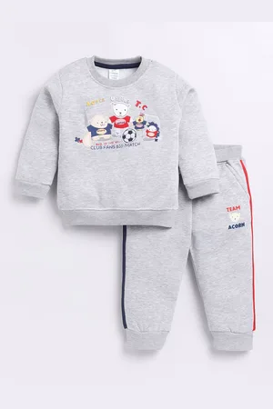 dollar Boys Printed Round Neck Long Sleeves Sweatshirt With Jogger
