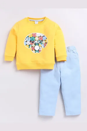 dollar Boys Printed Round Neck Long Sleeves Sweatshirt With Trouser