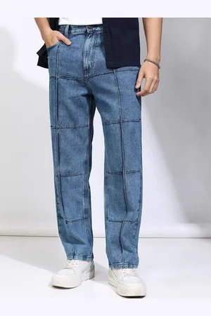 Highlander Men Cotton Relaxed Fit High-Rise Heavy Fade Jeans