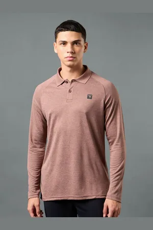 TECHNOSPORT Men Polo Collar Anti Static Slim Fit T-shirt
