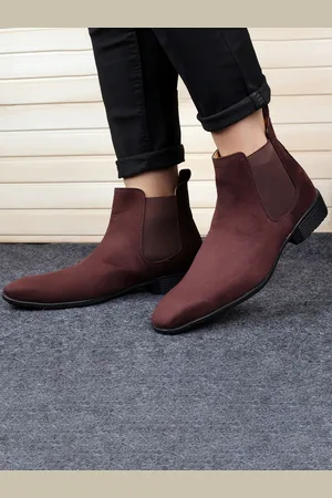 BXXY Men Suede Formal Chelsea Boots