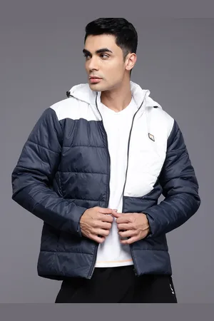 HRX Colourblocked Outdoor Padded Hooded Jacket