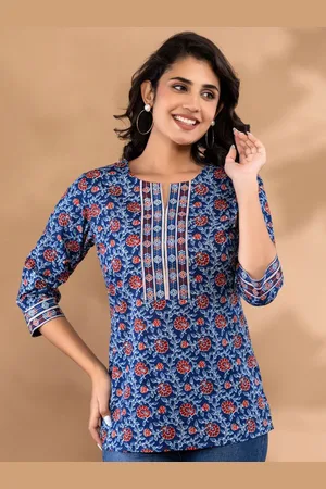 Krati Creations Women Organic Cotton Printed Tunic