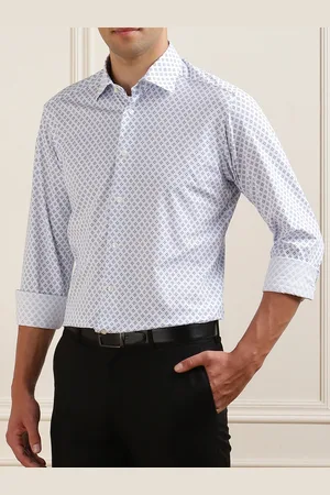 Eton Men Slim Fit Opaque Printed Formal Shirt