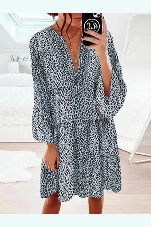 HERE&NOW Women Animal Print A-Line Dress