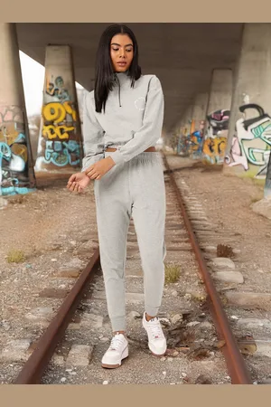 DressBerry Kook N Keech Street Sporty Relaxed Crop Sweatshirt With Joggers Co-Ords Set