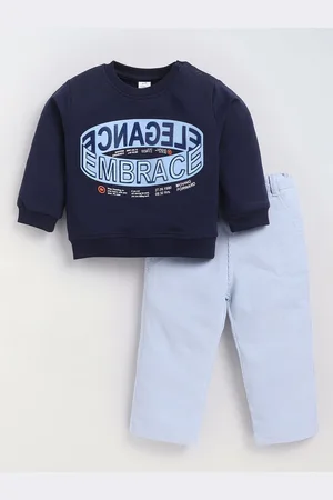 dollar Boys Printed Round Neck Long Sleeves Sweatshirt With Trouser