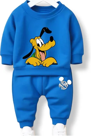 Minicult Kids Printed Round Neck Sweatshirt With Joggers