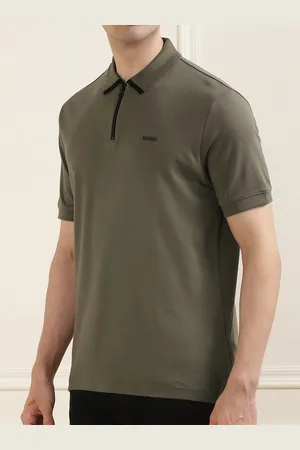 HUGO BOSS Men Polo Collar Applique T-shirt