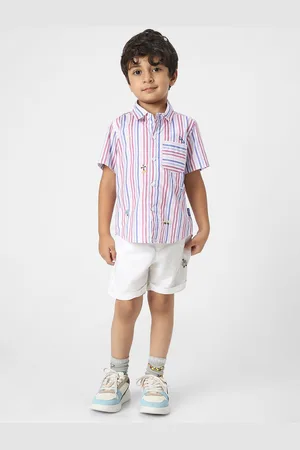 Nauti Nati Boys Striped Shirt With Shorts