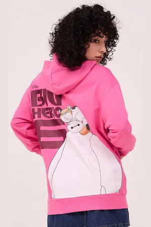 DressBerry Women Printed Hooded Cotton Sweatshirt