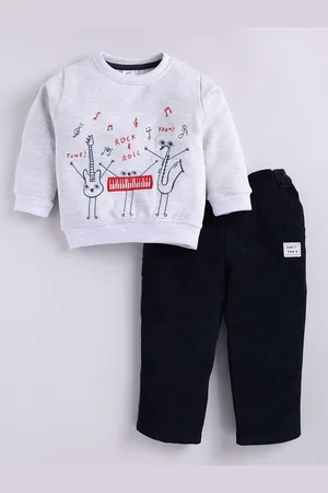 dollar Boys Round Neck Printed T-shirt with Trousers