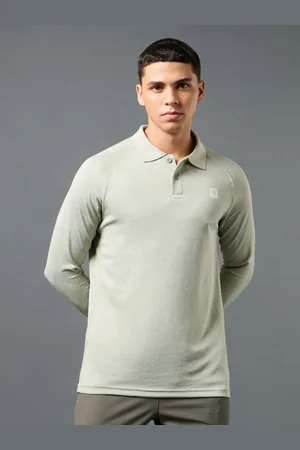 TECHNOSPORT Men Polo Collar Anti Static Slim Fit T-shirt