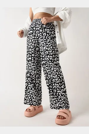 Bewakoof Women Printed Pure Cotton Trousers