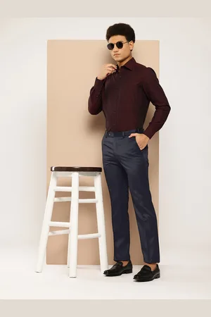Invictus Men Adjustable Waistband Formal Trousers