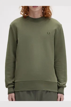 Fred Perry Men Solid Round Neck Pure Cotton Sweatshirt